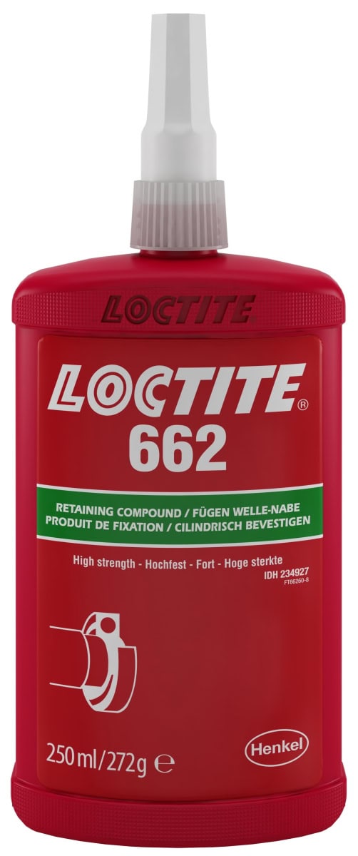 Henkel™ Loctite® 662 Fügeklebstoff, 250 ml, Bernstein, 234927, Hochfest, auch UV-härtend