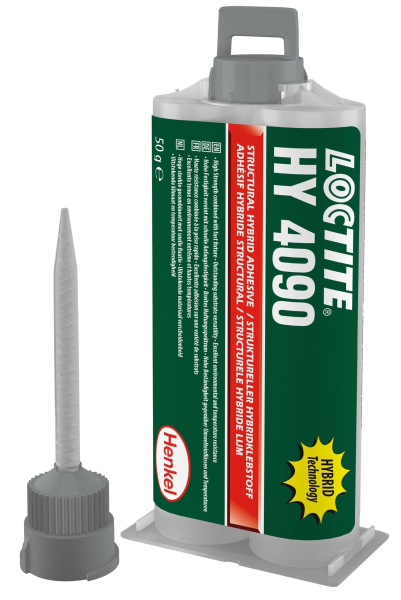 Henkel™ Loctite® HY 4090 Hybridklebstoff auf Cyanacrylatbasis, 50 g, Weiß, Fest, 2K, 1:1, Hohe Temperaturbeständigkeit