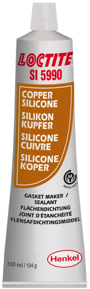 Henkel™ Loctite® SI 5990 Oxim Silikon Kleb- und Dichtstoff, 100 ml, Kupfer, Fließend, 1K , 2064108, Extrem Temperaturbeständig