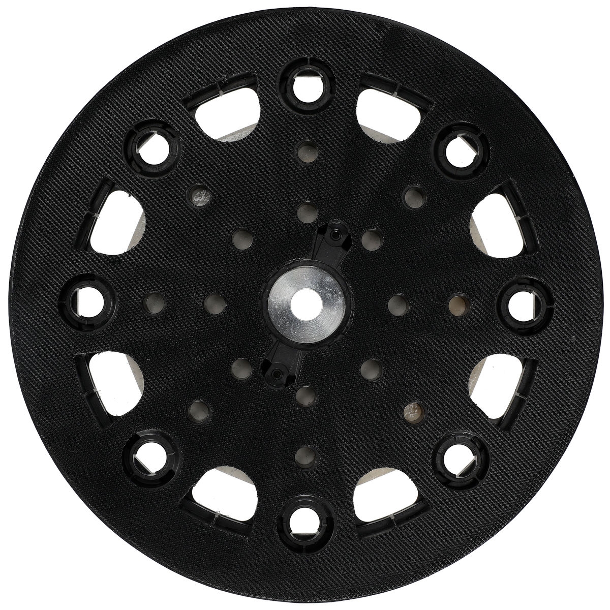 Mirka® STYRO Stützteller MIW9564411DE, Ø 225 mm, Kein Gewinde, Hart, 9 Löcher, Kletthaftend, Schleifteller für Lochsysteme: 9-fach gelochte, Multilochung und Gitternetzscheiben