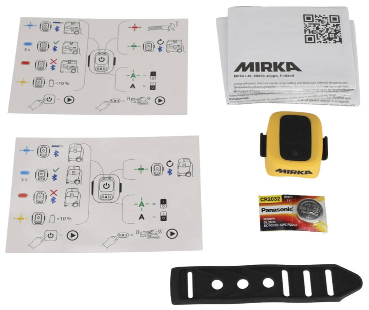 Mirka® Remote Control Fernbedienung MIX9990011, Bluetooth®, Für Mirka® DEXOS 1217 M AFC & Mirka® 1025 L Industriesauger