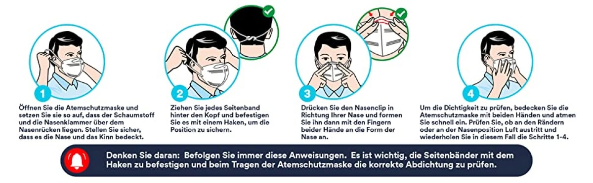 3M™ Atemschutzmaske 9623-3 FFP2 NR D, 3er Pack, Einzelhandels Variante, Ohrschlaufen mit Hakenverschluss, Hygienisch dreifachverpackt, Pandemiemaske