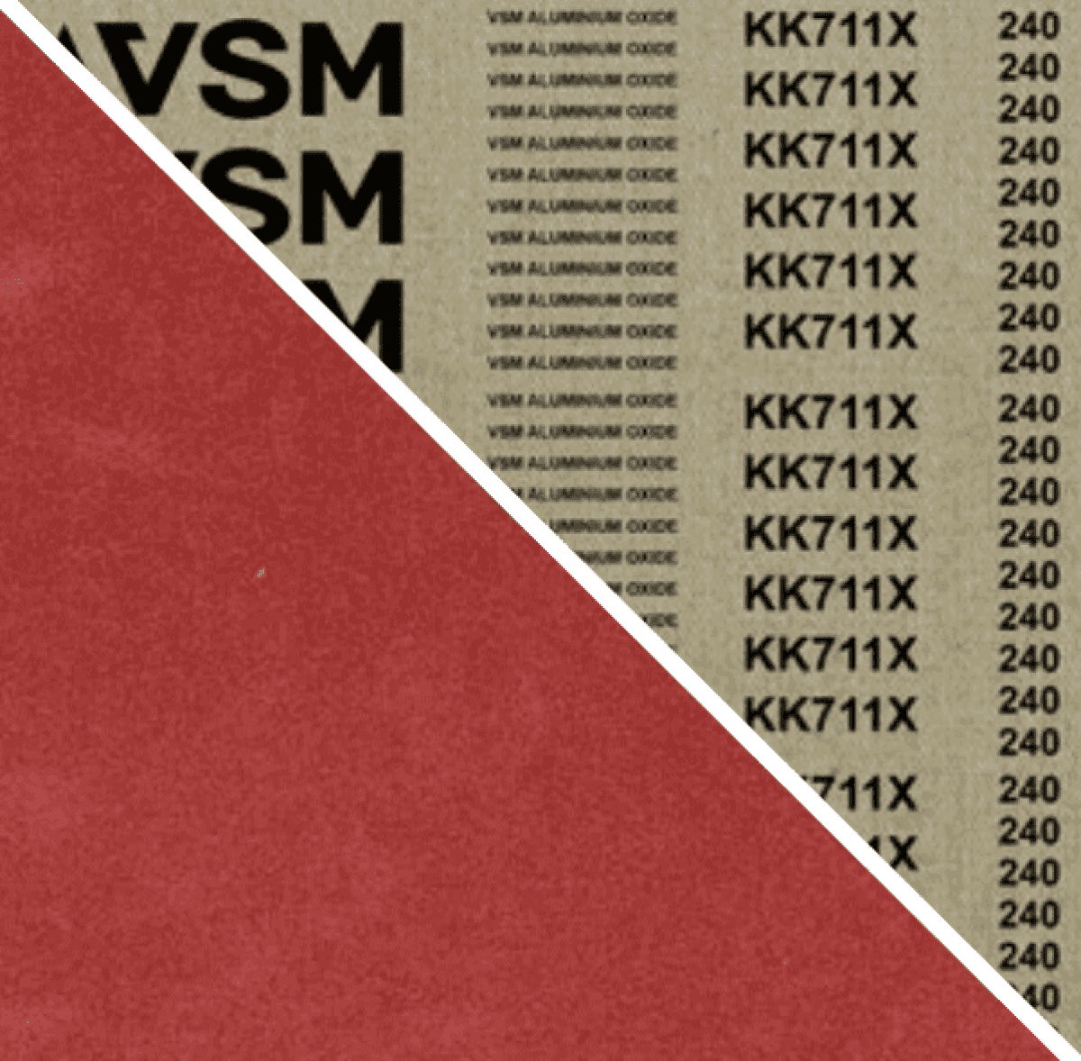 VSM ALUMINIUMOXID KK711X 702615, 20 mm x 520 mm, A, P40, X-Polyester, Ausführung (E07), Rot-braun, Feilenband mit Aluminium, Für Edelstahl und NE-Metalle