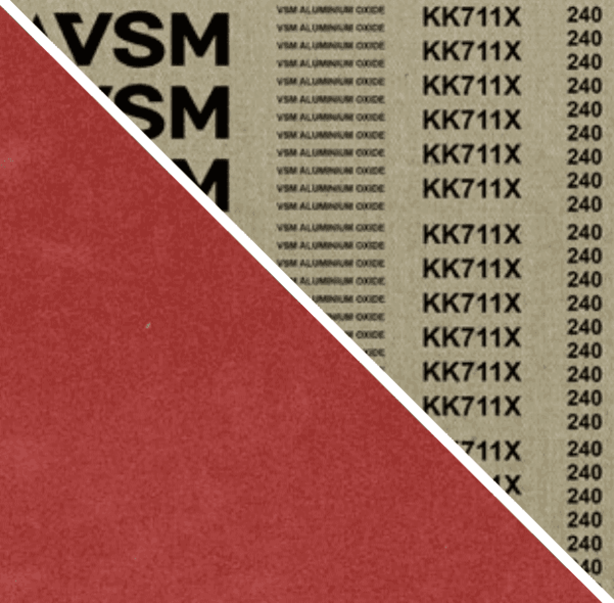 VSM ALUMINIUMOXID KK711X 702639, 30 mm x 533 mm, A, P100, X-Baumwolle, Ausführung (E07), Rot-braun, Schmalband mit Aluminium, Für Edelstahl und NE-Metalle