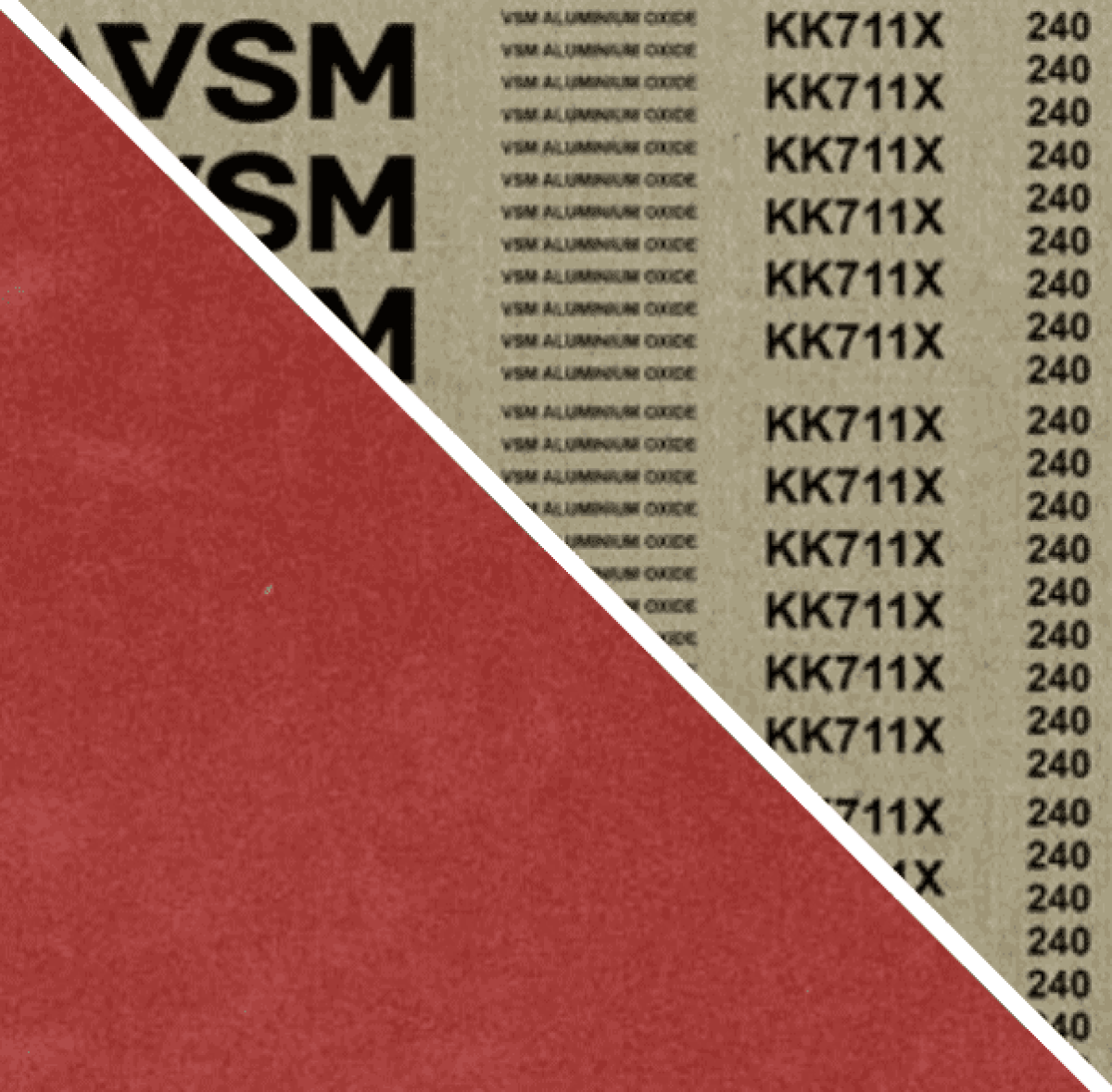 VSM ALUMINIUMOXID KK711X 734793, 50 mm x 3500 mm, A, P50, X-Polyester, Ausführung (E07), Rot-braun, Schmalband mit Aluminium, Für Edelstahl und NE-Metalle
