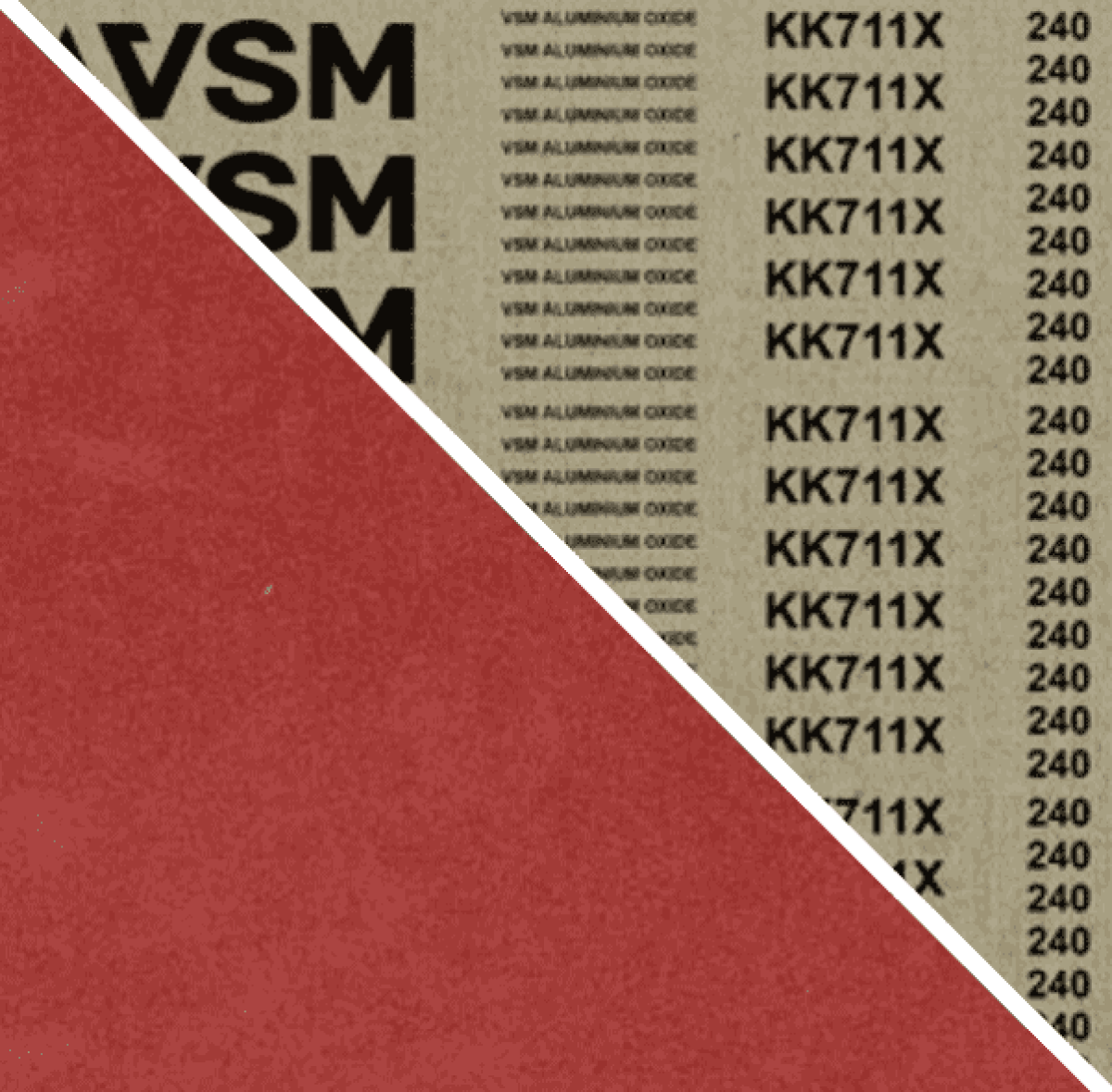 VSM ALUMINIUMOXID KK711X 709208, 150 mm x 2000 mm, A, P60, X-Polyester, Ausführung (E14), Rot-braun, Schmalband mit Aluminium, Für Edelstahl und NE-Metalle