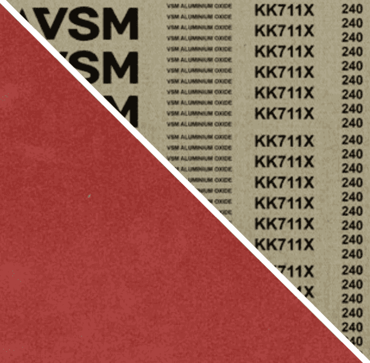 VSM ALUMINIUMOXID KK711X 708693, 75 mm x 2000 mm, A, P180, X-Baumwolle, Ausführung (E13), Rot-braun, Schmalband mit Aluminium, Für Edelstahl und NE-Metalle