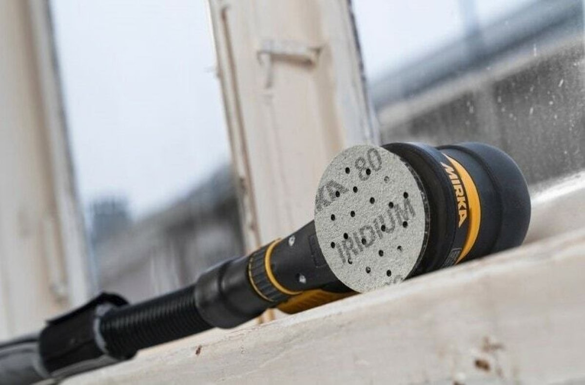 Mirka® Iridium® Schleifscheiben Testkit SEYIRIDIUM150L, Ø 150 mm, 2x P40, P80, P120, P180, P240, P320, Multilochung, Kletthaftend, Schleifscheibe mit Keramik- und Aluminiumkorn