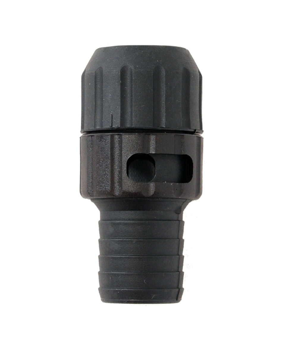 Mirka® Adapter mit Lufteinlass 8391111211, Ø 20 mm, Schwarz, Zum Anschluss von Absaugschläuchen an Mirka® Handblöcken