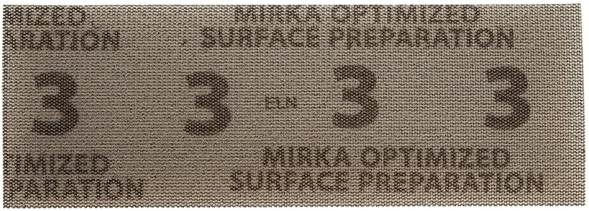 Mirka® OSP OS15005003A, OSP-3, 70 x 198 mm, Gelb, Gitternetz, Kletthaftend, Schleifstreifen mit Aluminium- und Präzisions-Keramikkorn