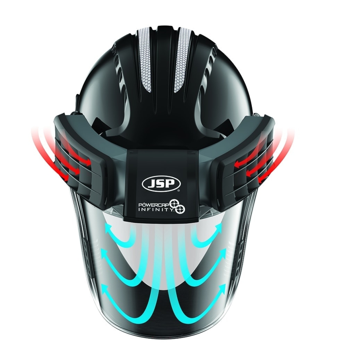 Powercap® Infinity® CEA646-000-500, Voll integriertes TH3-Atemschutzgerät mit blauen Helm & optionalen Gehörschutz