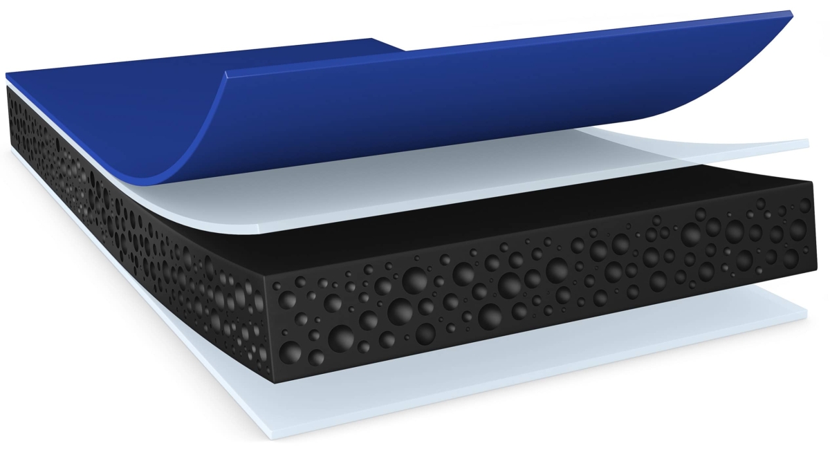 tesa® ACXplus 7074 Klebeband, 19 mm x 25 m, 1 mm, Schwarz, Weiße Abdeckung, PV 22, Doppelseitiges Acrylatschaum Multi-Material Klebeband