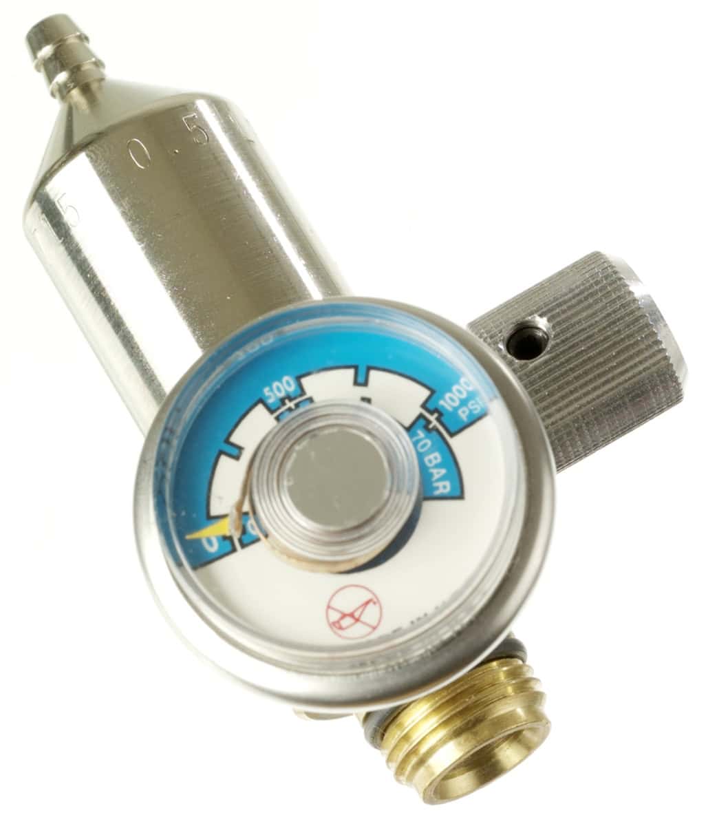 Dräger® Standard Regulierungsventil 715, 6810397, Messing, Manuelles Ventil, 0,5 Liter/Min., Geeignet für nicht reaktive Gase, Für Gaswarngeräte ohne interne Pumpe