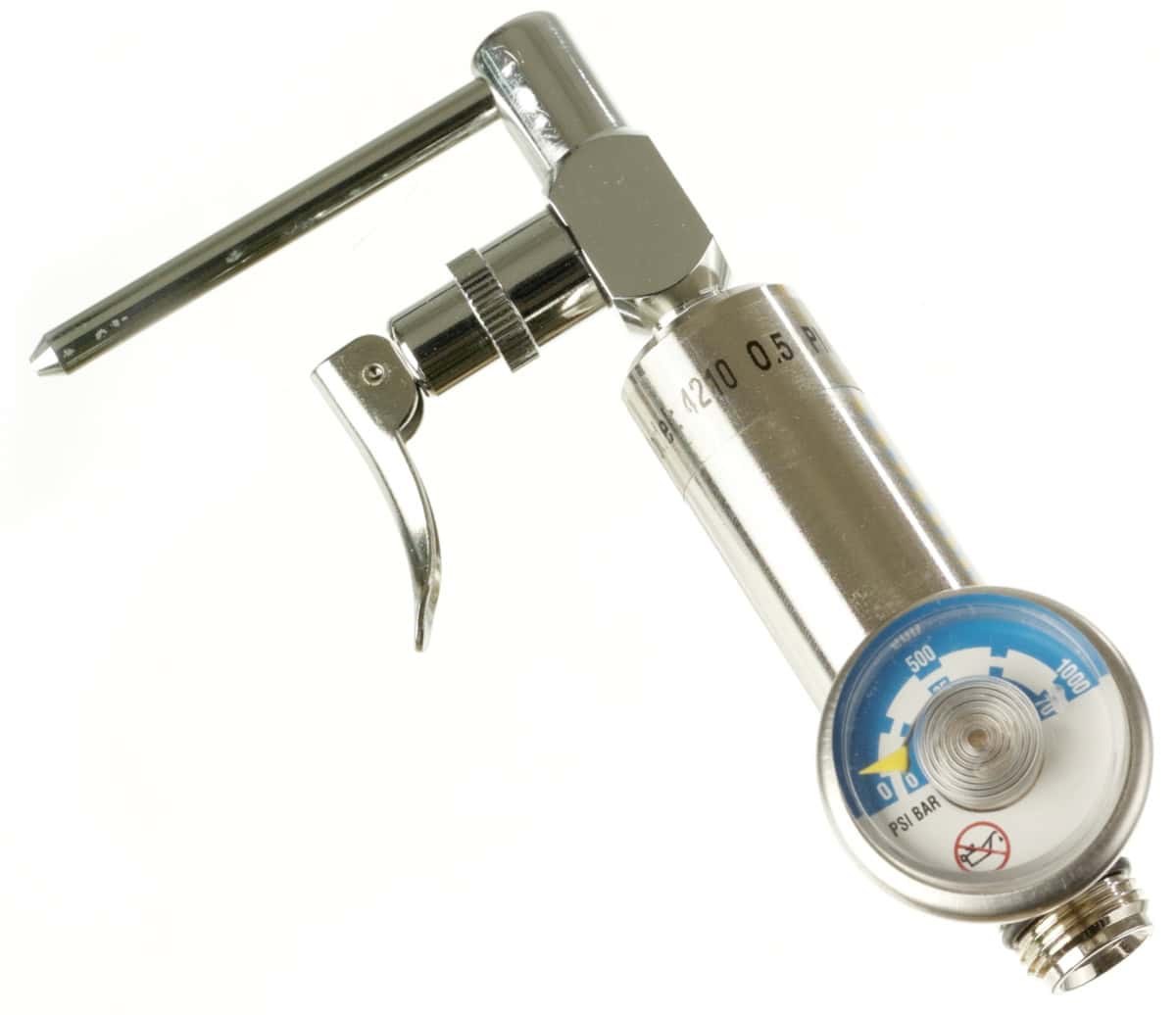 Dräger® Regulierungsventil Trigger 4210, 6810649, Messing, Manuelles Ventil, 0,5 Liter/Min., Geeignet für nicht reaktive Gase, Für Gaswarngeräte mit/ohne interne Pumpe