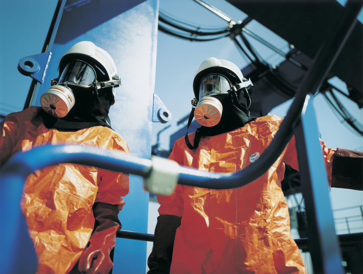 Dräger® X-plore® Katastrophenschutz Set 3735968, 40 mm NATO Rundfilter Anschluss, Universalgröße, CBRN NATO Zivilschutz Gasmasken Set