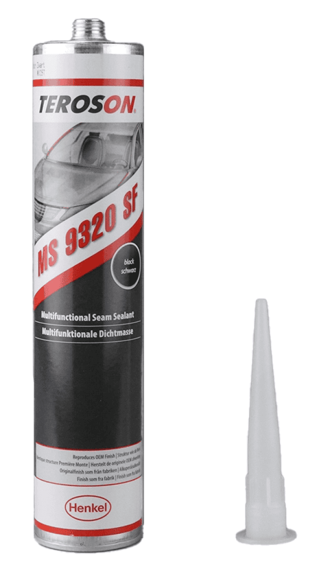 Henkel™ Teroson® MS 9320 SF Silanmodifizierter Polymer Kleb-/ Dichtstoff, 300 ml, Schwarz, Thixotrop, 1K, 2558392, Schnell Aushärtend