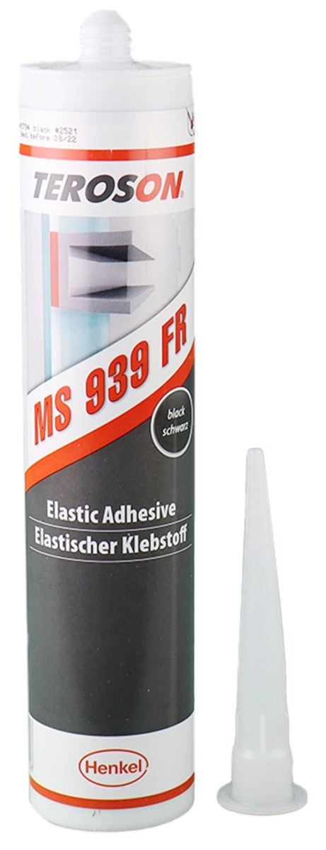 Henkel™ Teroson® MS 939 FR Silanmodifizierter Polymer Kleb-/Dichtstoff, 290 ml, Schwarz, Thixotrop, 1K, 2504815, Schwer Entflammbar