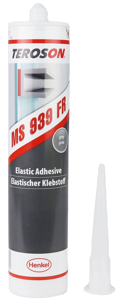 Henkel™ Teroson® MS 939 FR Silanmodifizierter Polymer Kleb-/Dichtstoff, 290 ml, Grau, Thixotrop, 1K, 2551836, Schwer Entflammbar