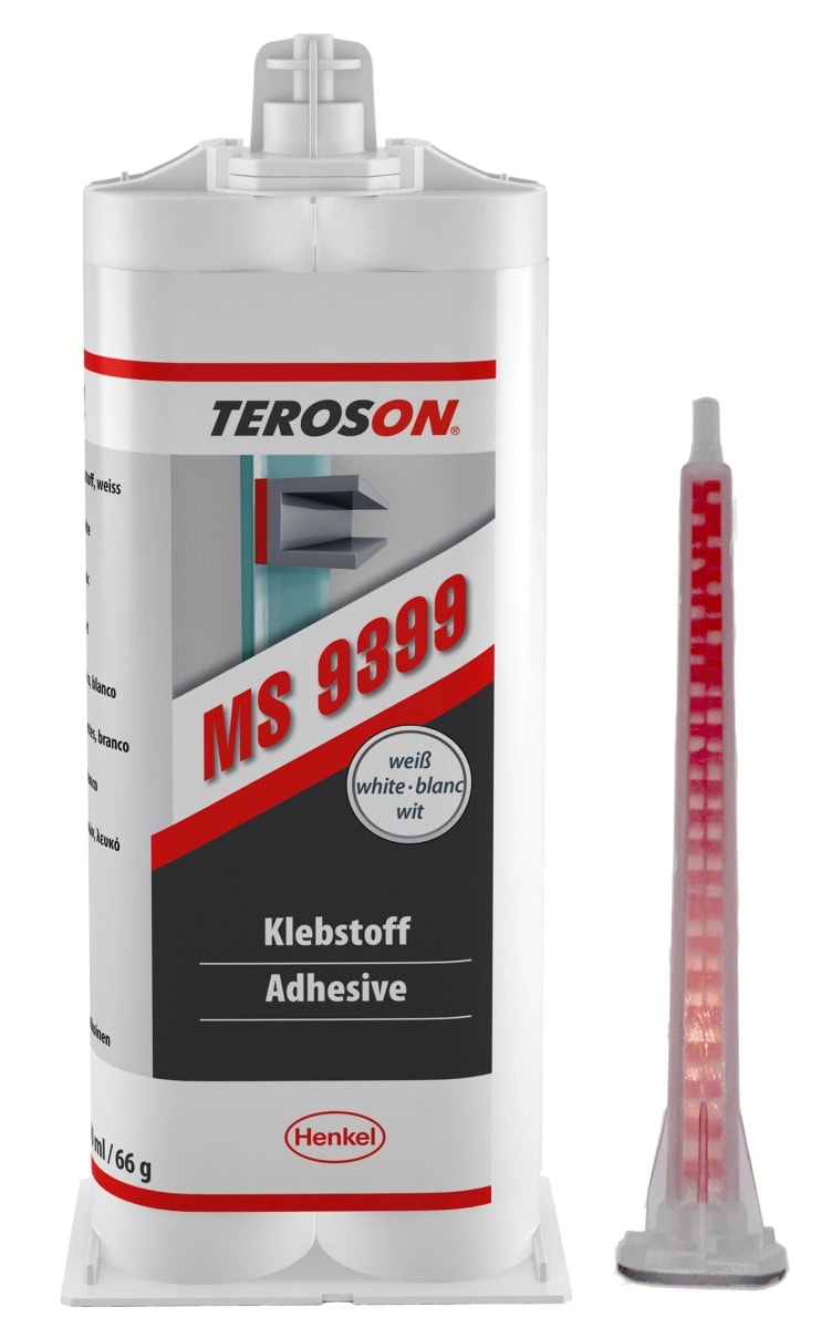 Henkel™ Teroson® Silanmodifizierter Polymer Kleb- und Dichtstoff MS 9399, 50 ml, Weiß, Thixotrop, 2K, 2768187, Pilzbeständig