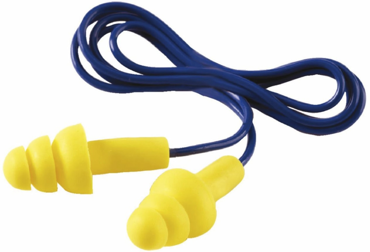 3M™ E-A-R™ Ultra Fit UF01000, SNR = 32 dB, Gelb, Waschbar, Gehörschutzstöpsel mit Kordel