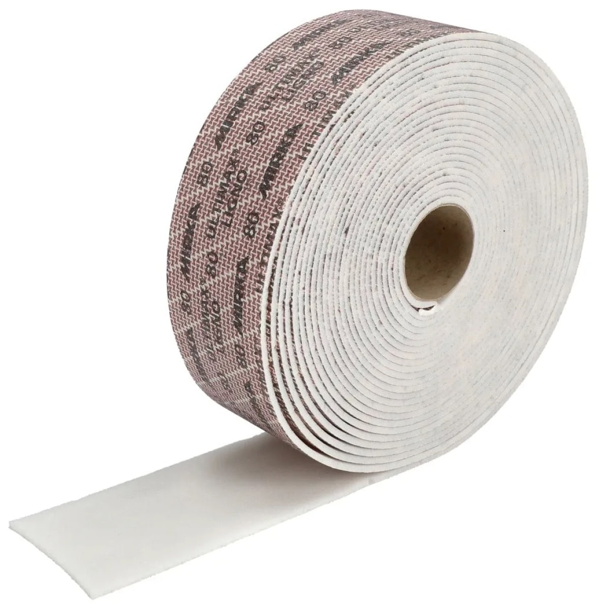 Mirka® Ultimax® Ligno Soft Handpads UL12706312, 115 mm x 125 mm, P120, A + K, Weich, Ungelocht, Ohne Haftung, 130 Stück auf der Rolle, Perforierte einseitige Latex Papier Handschleifpads mit Keramik- & Aluminiumkorn, Ideal für Holzschleifarbeiten