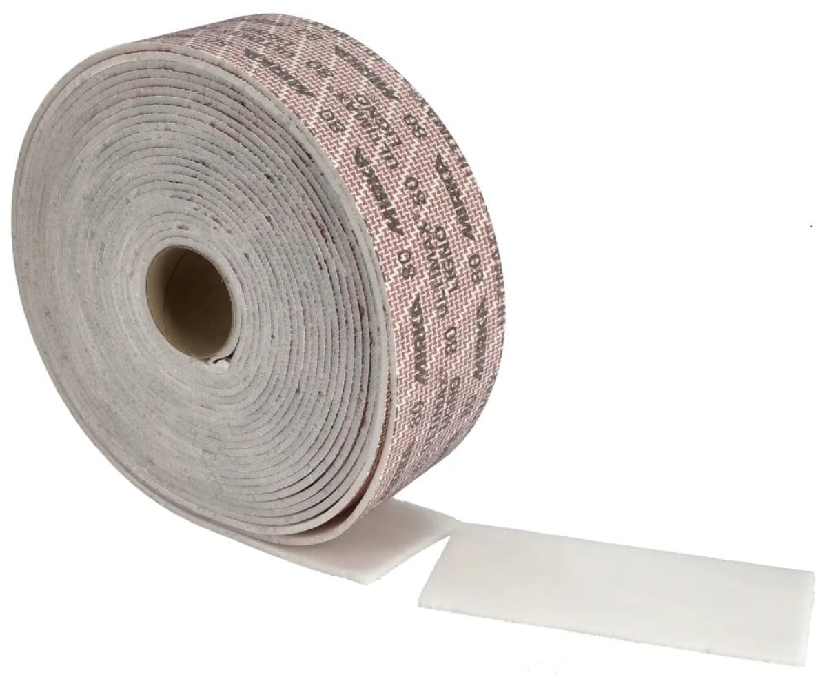 Mirka® Ultimax® Ligno Soft Handpads UL12706312, 115 mm x 125 mm, P120, A + K, Weich, Ungelocht, Ohne Haftung, 130 Stück auf der Rolle, Perforierte einseitige Latex Papier Handschleifpads mit Keramik- & Aluminiumkorn, Ideal für Holzschleifarbeiten