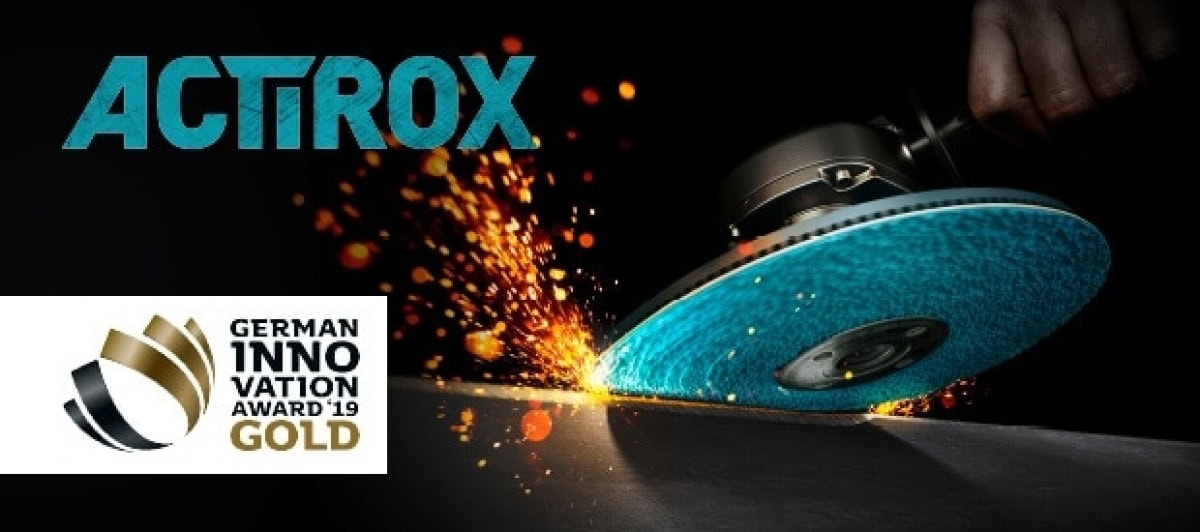 VSM ACTIROX ALUX AF733 713363, Ø 115 mm x ø 22,23 mm, P36, 4-fach Schlitz Ausführung (S1E), 13.200 U./Min., Beschichtete Fiberscheibe mit Präzisions-Keramikkorn für Aluminium