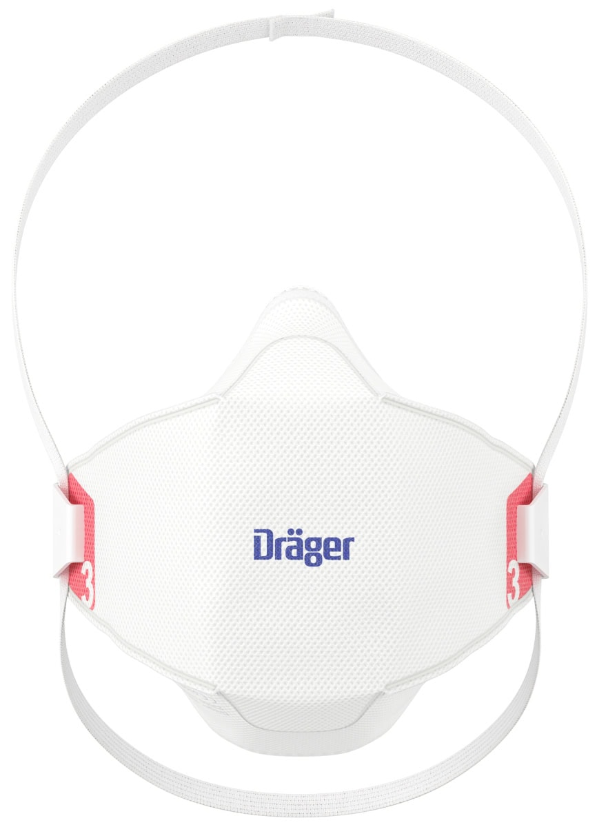 Dräger® X-plore® 1930 FFP3 NR D 3951930, Größe M/L, Ideal für Brillenträger, Hygienisch einzelverpackt, Wirksamer Schutz gegen Stäube und Partikel bei hohem Tragekomfort