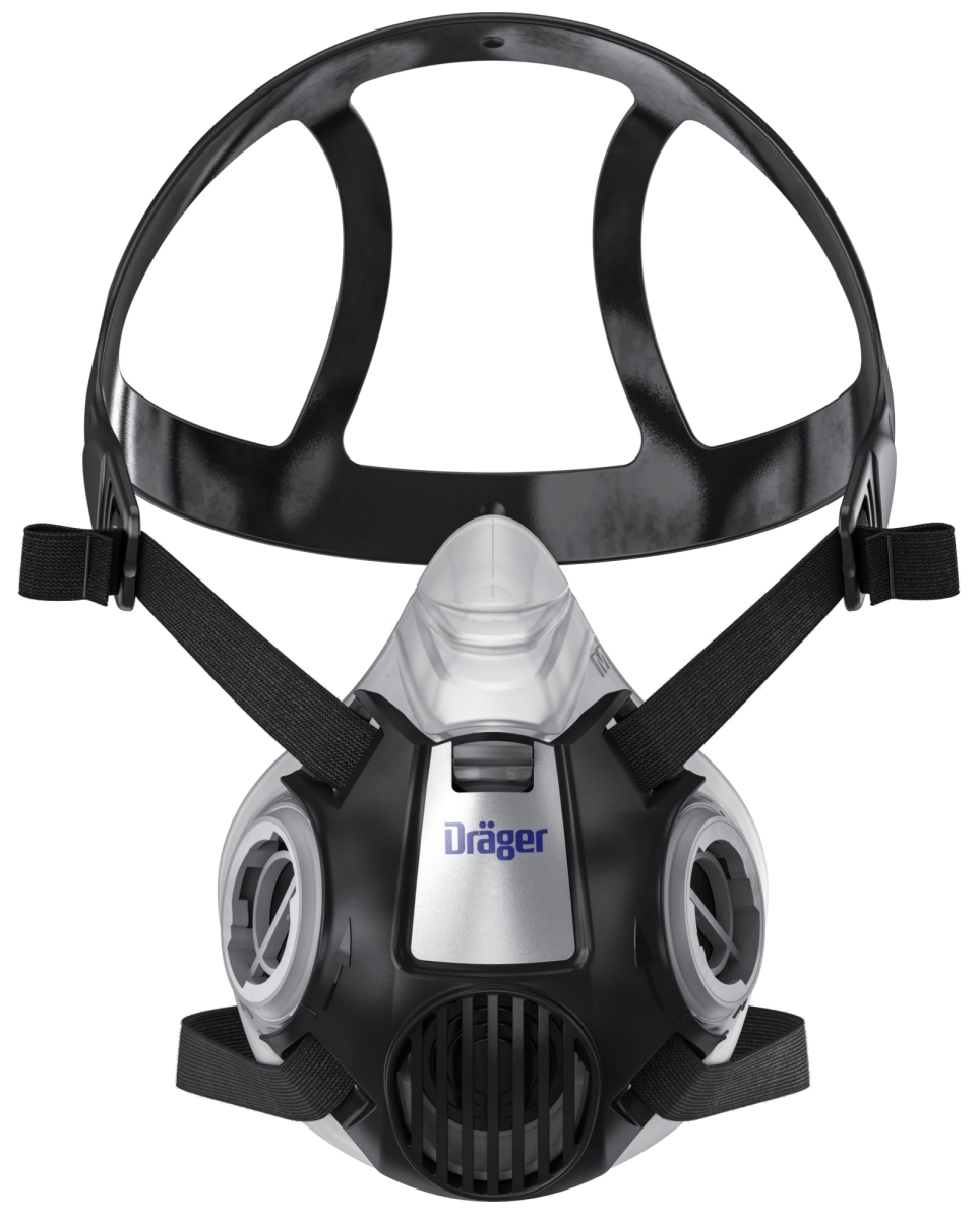 Dräger® X-plore® 3300 Gasmaske / Halbmaske Handwerker Set 3701432, Größe L, P3 R D Partikelfilter, Soft TPE, Dräger® Bajonett-Klick Filteranschluss