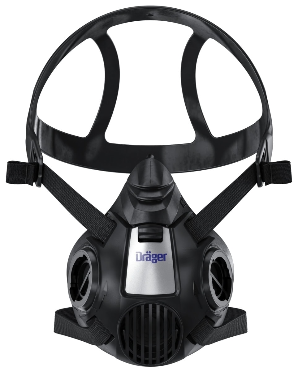 Dräger® X-plore® 3500 Gasmaske / Halbmaske A1B1E1K1 Hg P3 R D Filter Waldbrand Set 3707009, Größe S, Dräger Flex, Dräger® Bajonett-Klick Filteranschluss