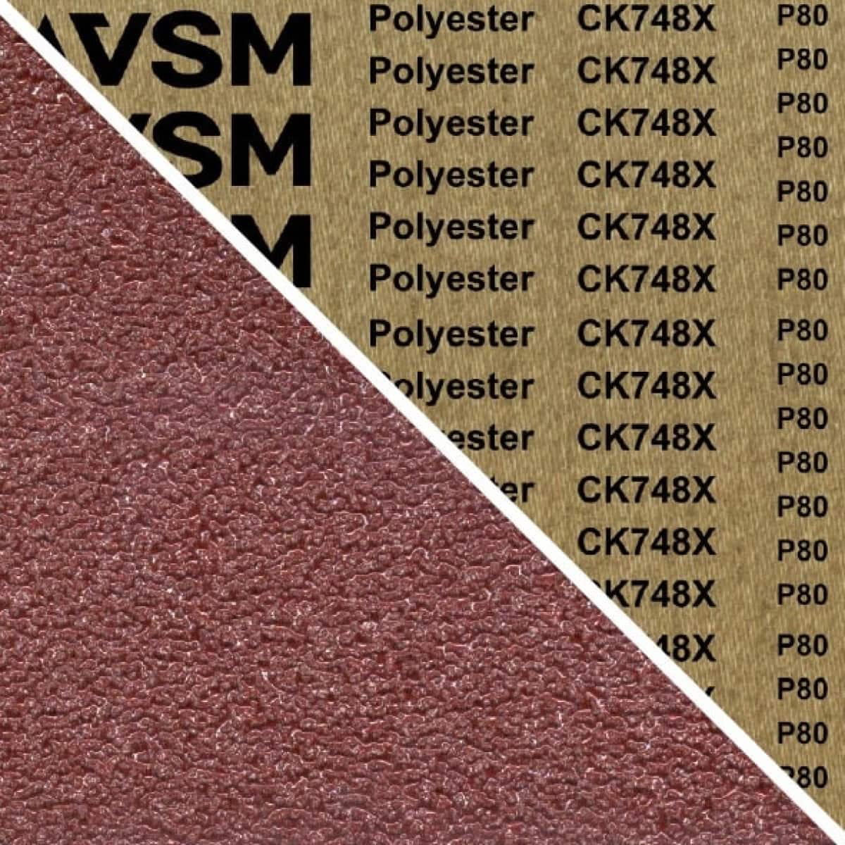 VSM COMPACTGRAIN (SIC) CK748X 751099, 100 mm x 2000 mm, S, P120, X-Polyester, Ausführung (E07), Rot-braun, Schmalband mit Siliziumkarbid, Für Edelstahl und Superlegierungen