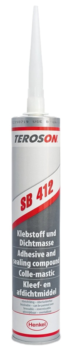 Henkel™ Teroson® SB 412 Lösemittehaltiger Kleb- und Dichtstoff auf Kautschukbasis, 310 ml, Schwarz, 729577, Bei Fugen, Nähten, Durchbrüchen, Stoßstellen, Überlappungen