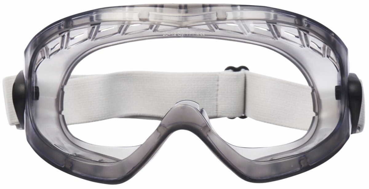 3M™ 2890A, Klar, AF/UV, 2C-1.2 3M 1 FT N, Belüftete Vollsichtbrille aus Acetat