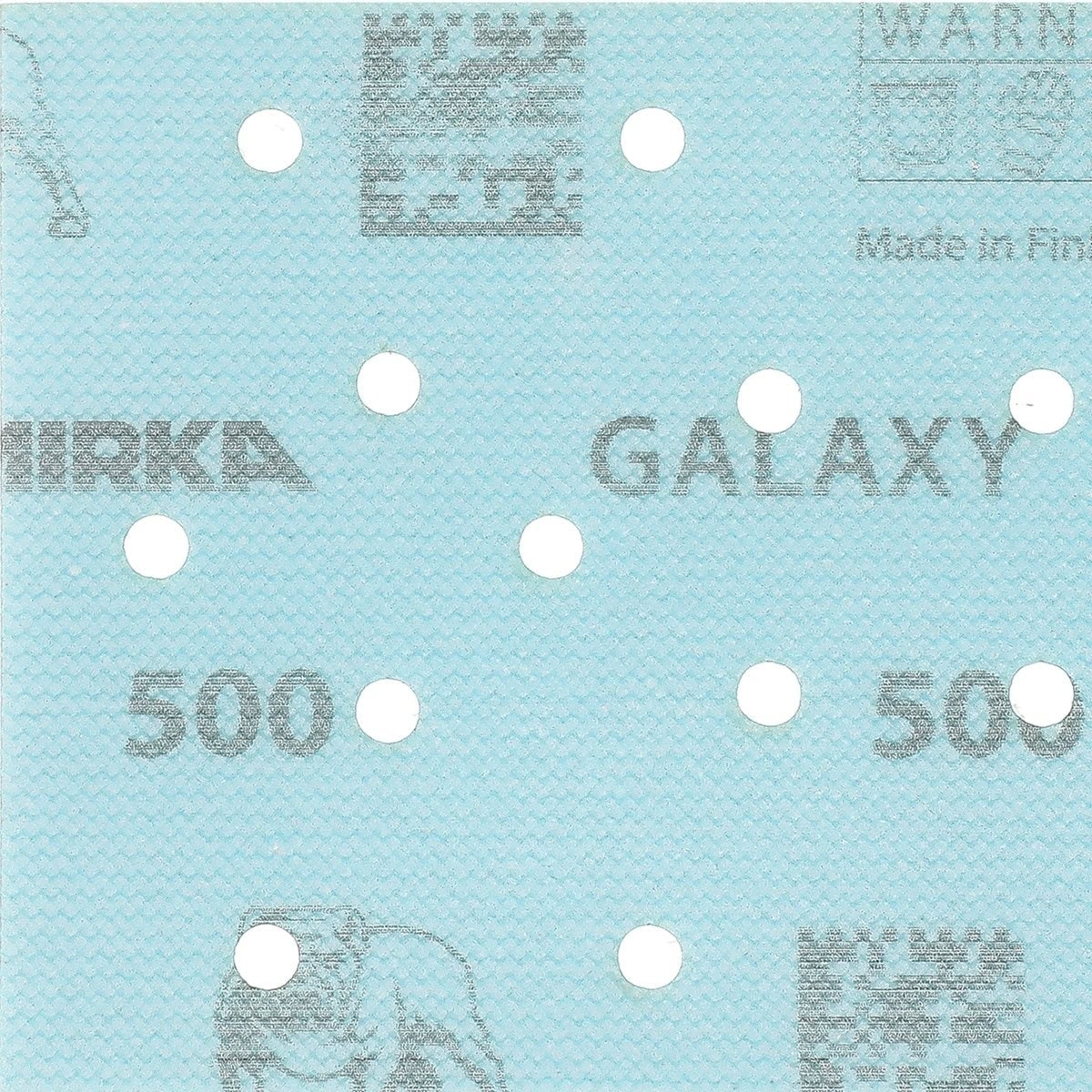 Mirka® Galaxy FY6BJ06260, 70 mm x 10 m, P60, Multilochung, 70 x 70 mm Stücke perforiert, 146 Stück auf der Rolle, Kletthaftend, Multifit™ Technologie, Schleifrolle mit Präzisions-Keramik- & Aluminiumkorn