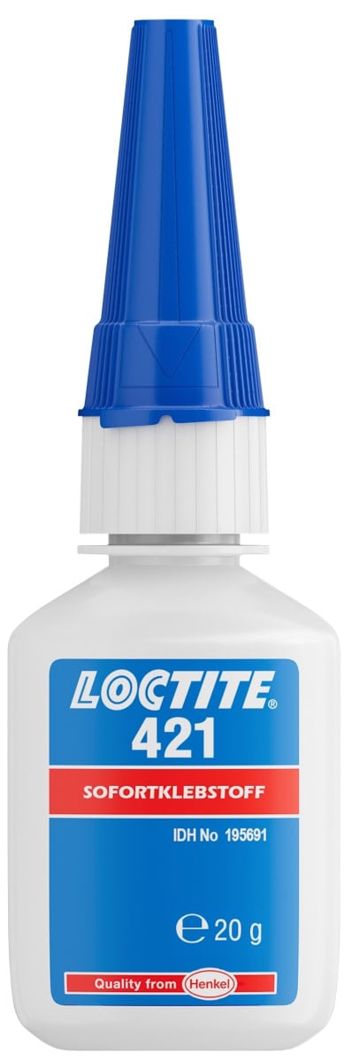 Henkel™ Loctite® 421 Sofortklebstoff, 20 g, Transparent, 195691, Für das Verbinden von schwer verklebbaren Materialien