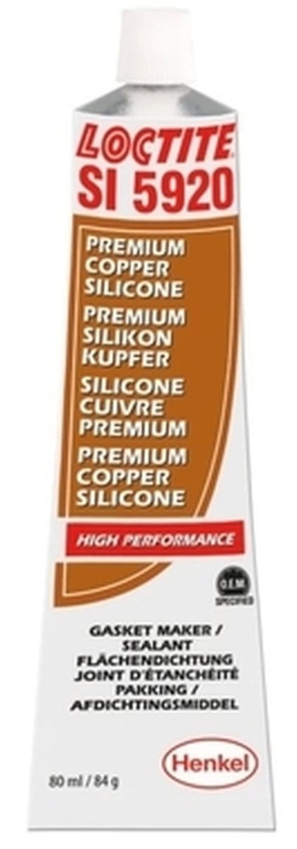 Henkel™ Loctite® SI 5920 Silikondichtung, 80 ml, Kupfer, 2061258, Hochtemperatur-Silikondichtstoff für flexible Flansche