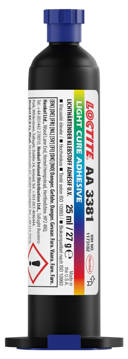 Henkel™ Loctite® AA 3381 UV Sofortklebstoff, 25 ml, Transluzent, 1173182, Universal anwendbar