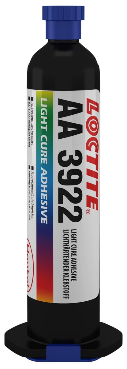 Henkel™ Loctite® AA 3922 UV Klebstoff, 25 ml, Transparent, 1170625, nach ISO 10993 getestet, Für Kunststoffe, Metalle und Glas