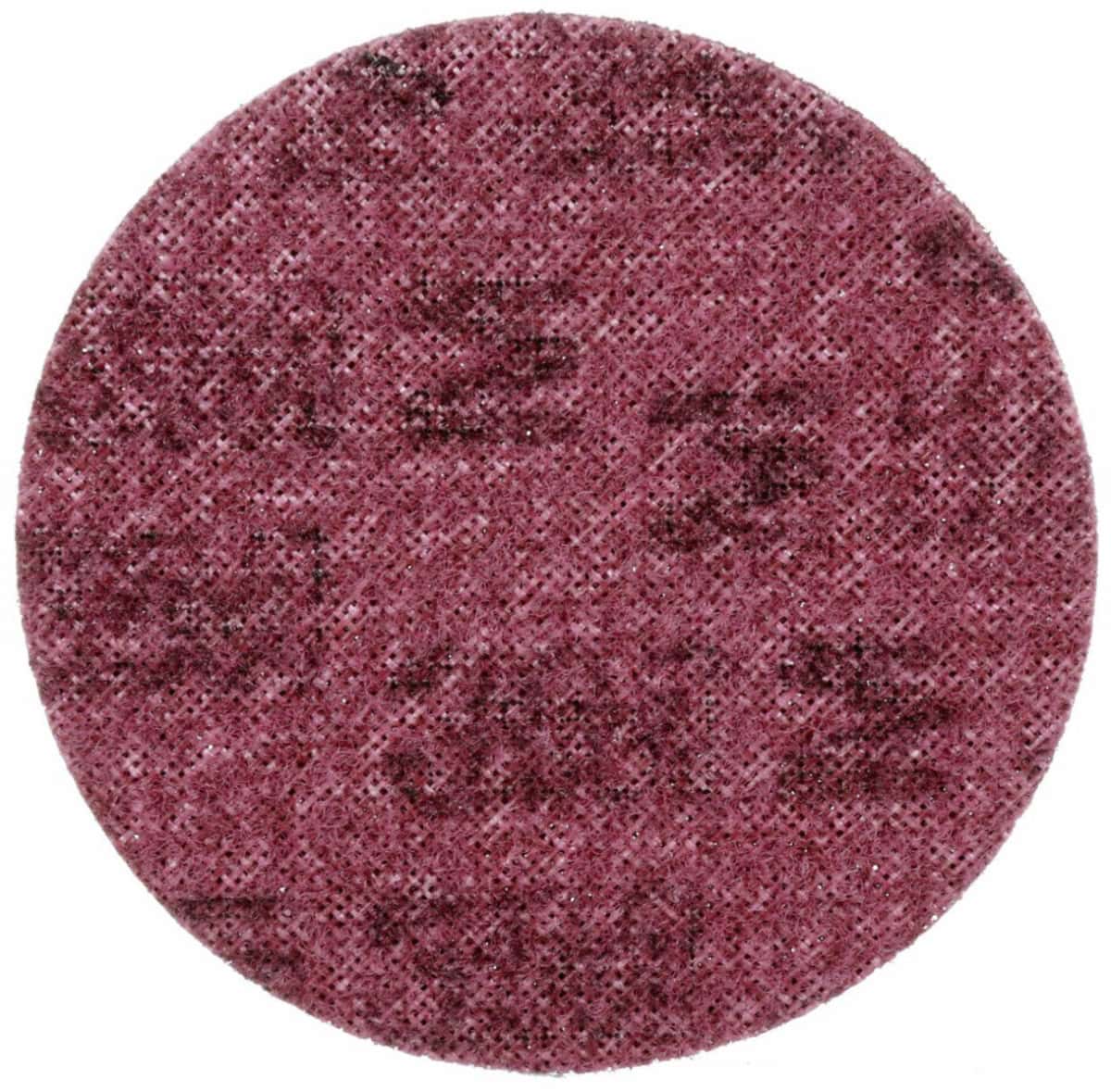 3M™ Scotch-Brite™ Vliesscheibe SC-DH 03758, Ø 178 mm, P220 - 280, Medium, Metall & Edelstahl — Entgraten, Reinigen, Finish, Rot, A, 6.000 U./Min., Kletthaftend, Ohne Zentrierloch