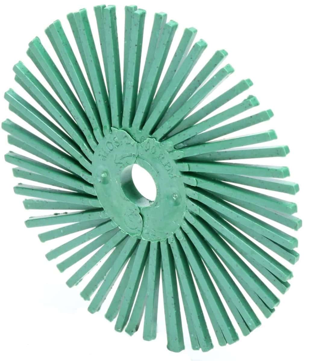 3M™ Scotch-Brite™ RB-ZB 30132, Ø 76 mm x 9,5 mm, P1000, Typ C, Hellgrün, 25.000 U./Min., Radial Bristle Brush, Für Reinigungs- und Entgratungsarbeiten