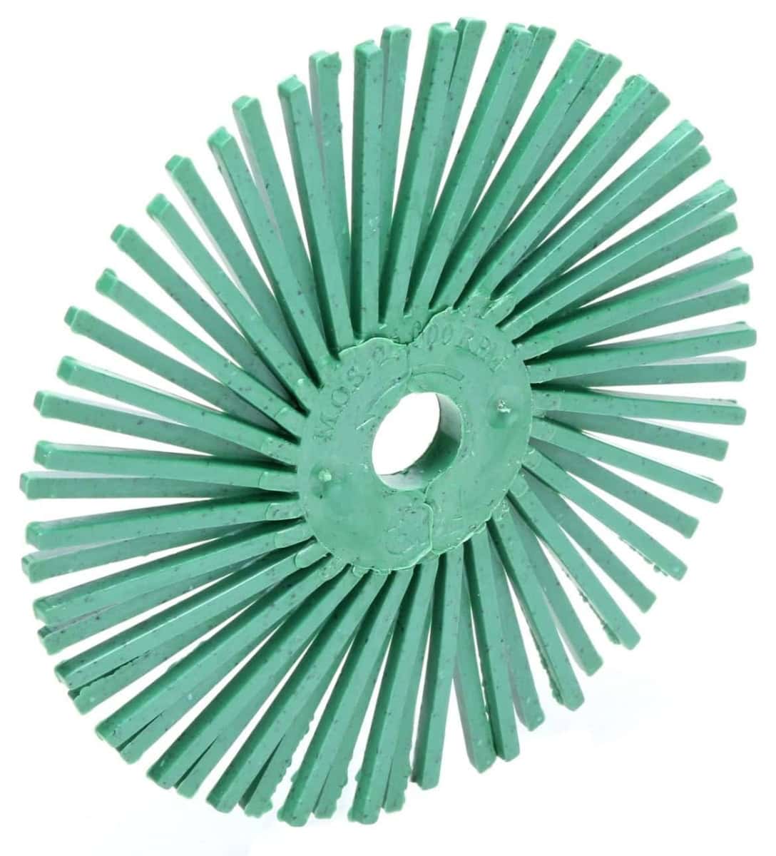 3M™ Scotch-Brite™ RB-ZB 30132, Ø 76 mm x 9,5 mm, P1000, Typ C, Hellgrün, 25.000 U./Min., Radial Bristle Brush, Für Reinigungs- und Entgratungsarbeiten