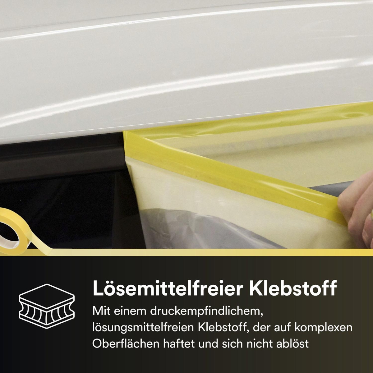 3M™ Scotch® Farblinienband 4740, 12 mm x 50 m, 0,13 mm, Gelb, Anpassungsfähig, PVC frei, Für absolut perfekt scharfe Farblinien in der Automobilindustrie