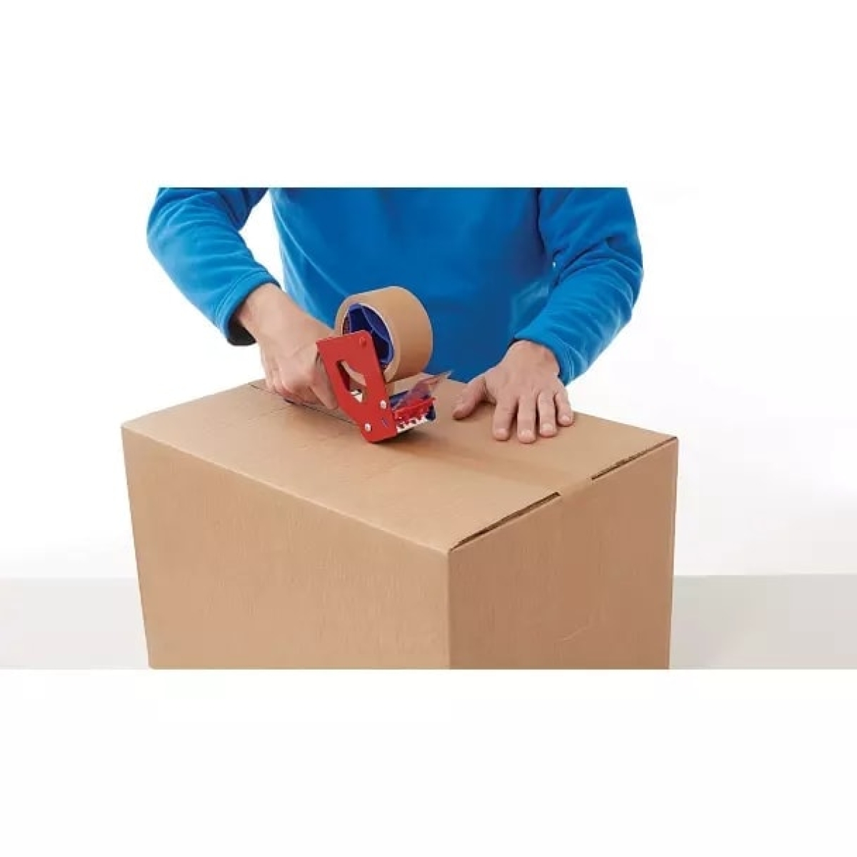 tesa® 4313, 150 mm x 500 m, 0,107 mm, Braun, PV 10, Recycling freundlich, Sortenrein, FSC® Papier Verpackungsklebeband aus verantwortungsvollen Quellen