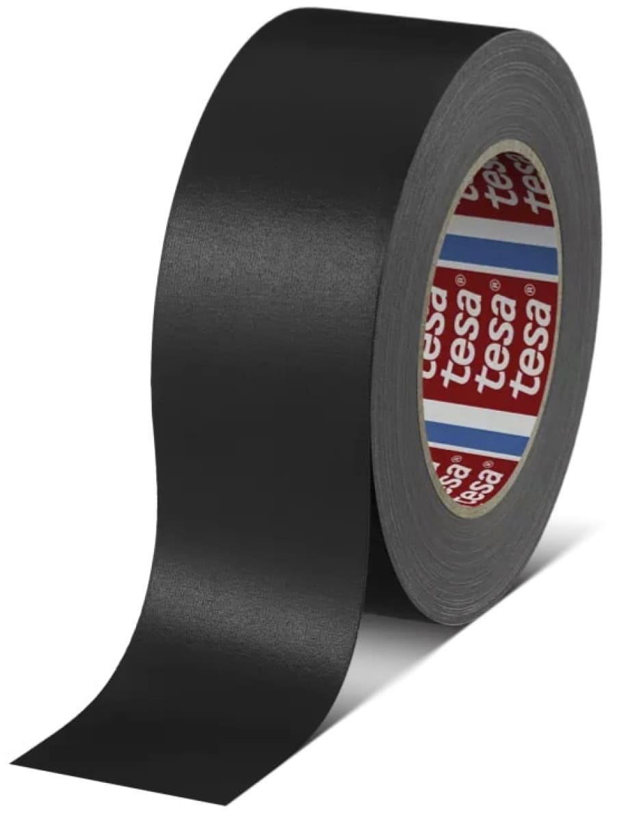 tesa 4651, Premium Gewebeband schwarz - 50 mm x 50 m