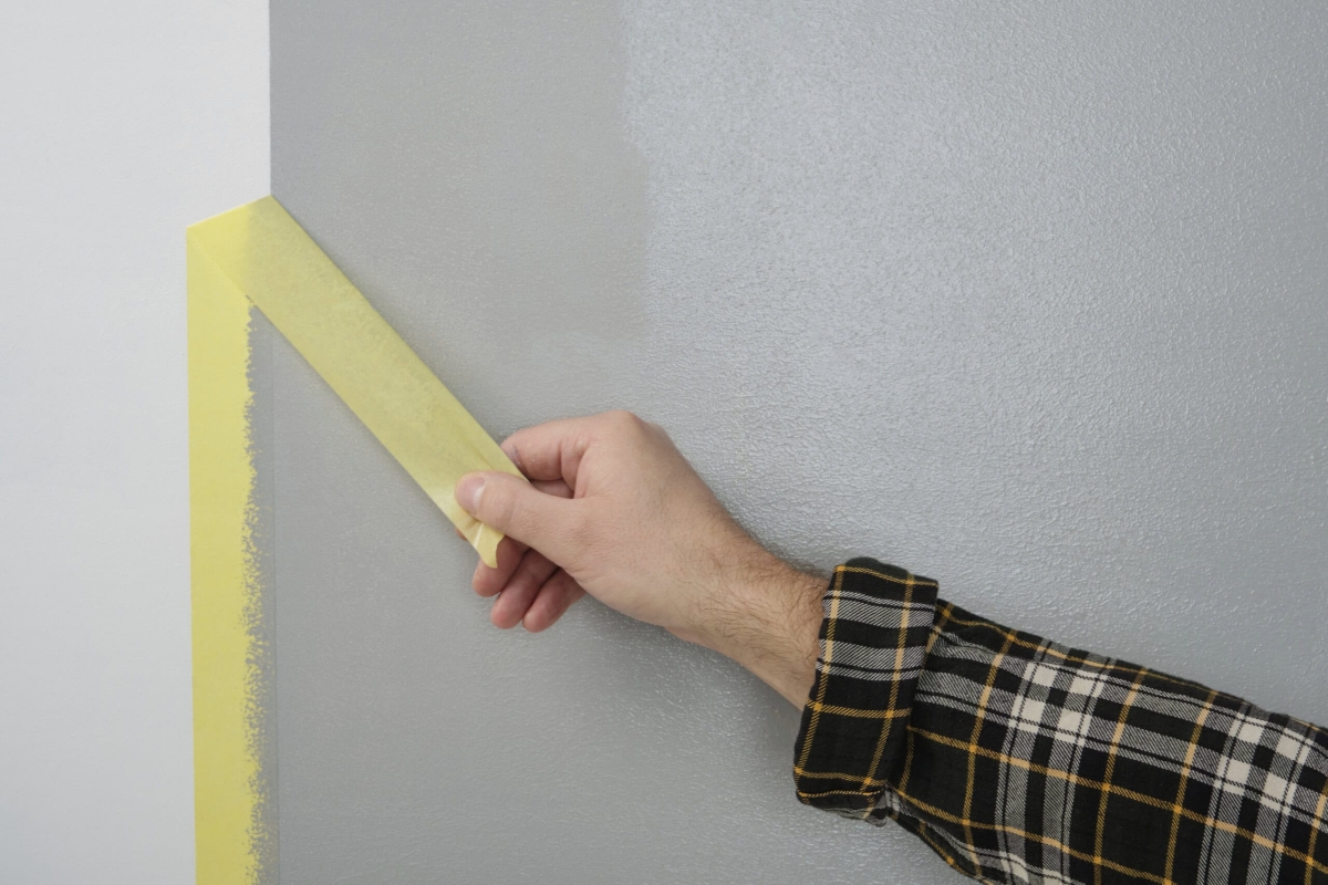 tesa® Professional 4334 Präzisionskrepp® PLUS, 30 mm x 50 m, 0,09 mm, Gelb, Malerband & Lackierband für perfekte Ergebnisse